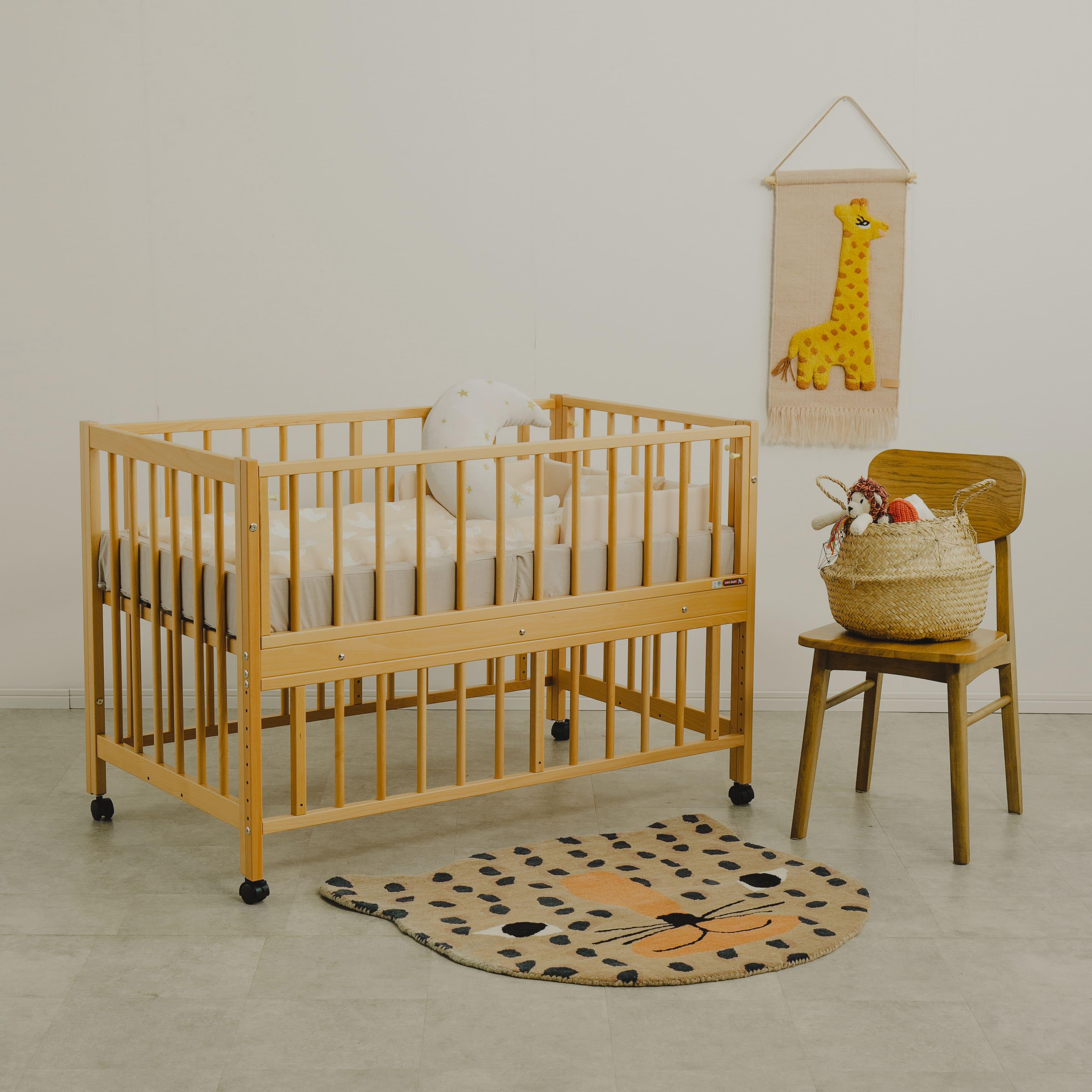 公式サイト - ハイブランドの新作が続々登場 SAWA BABY ベビーベッド 120×70cm 誓う 3段階調節 ベビー用寝具・ベッド