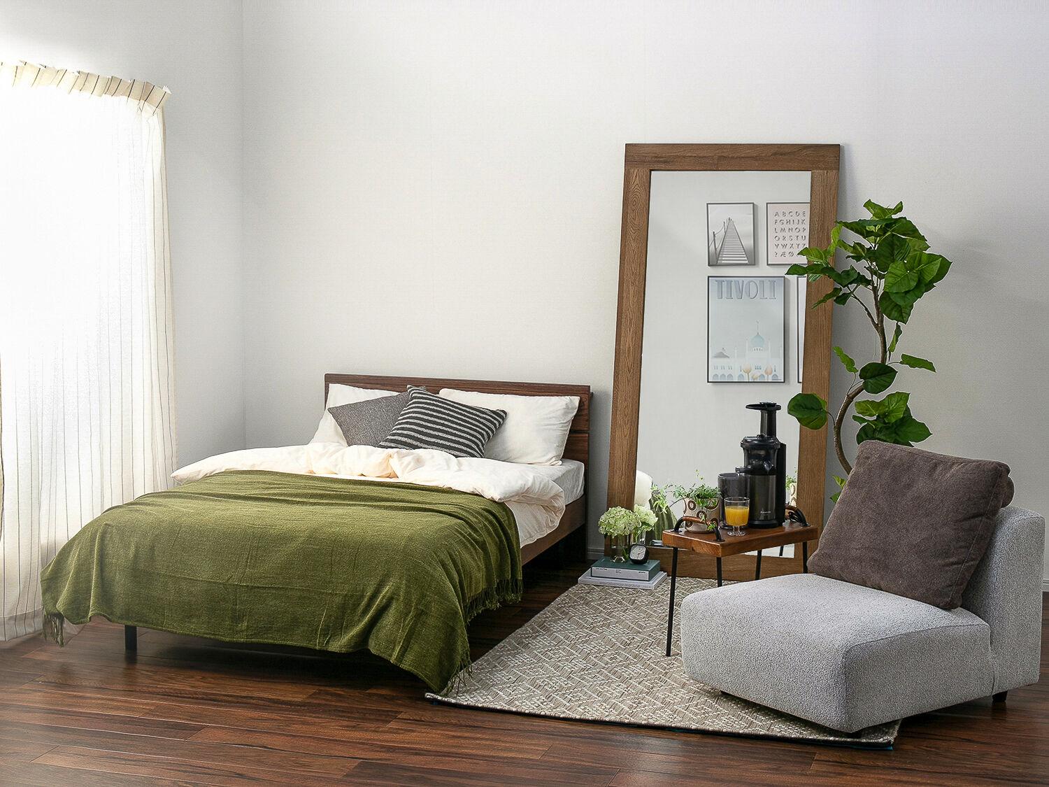 6畳のお部屋を広く見せる配置や家具