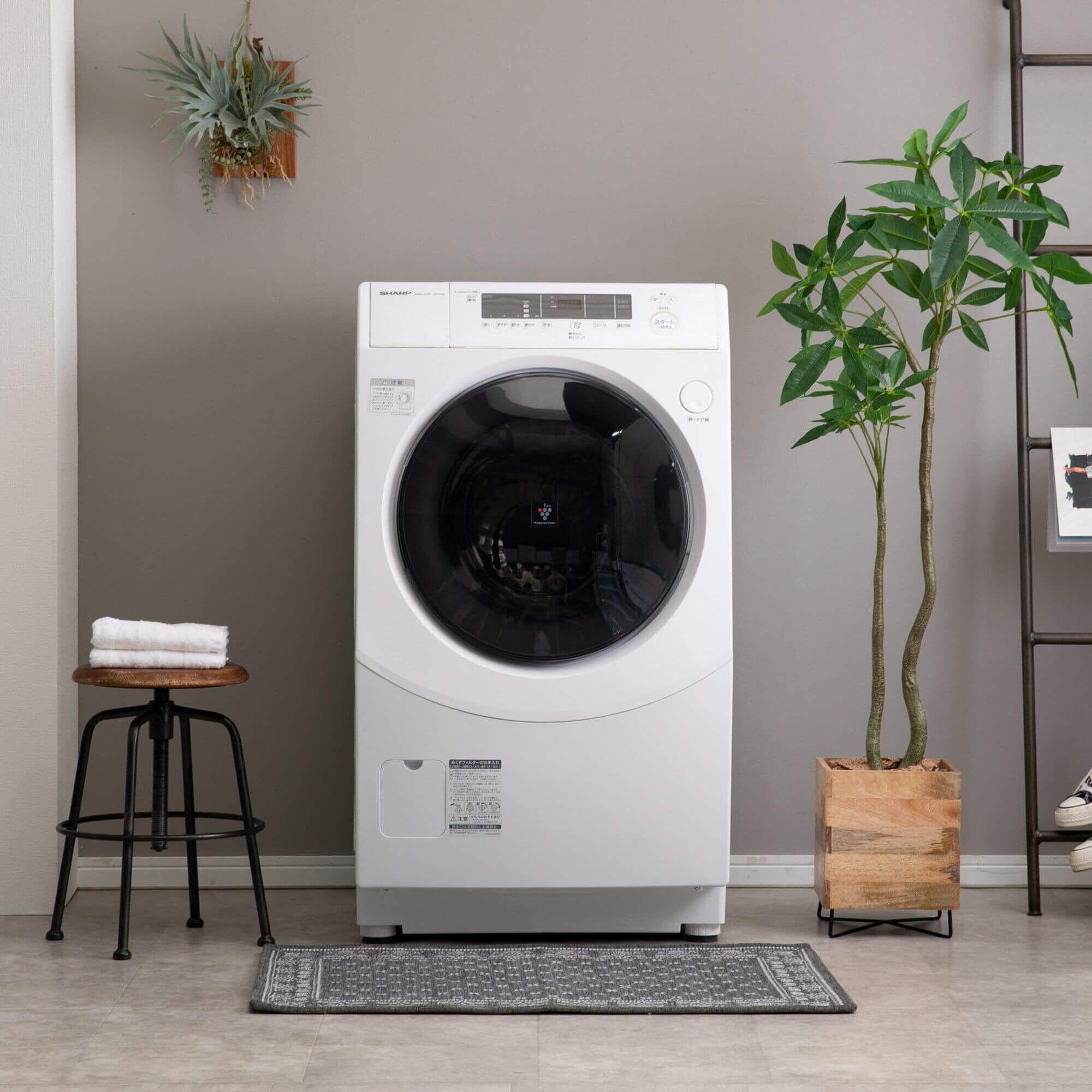 一人暮らし賃貸で選べる右開き/左開き SHARP ドラム式洗濯乾燥機【洗濯10㎏ / 乾燥6kg】