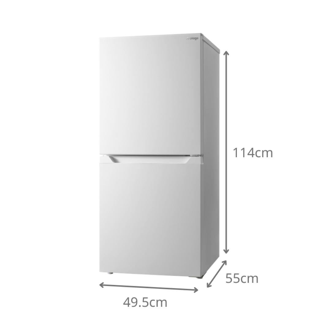 121L ファン式 2ドア冷凍・冷蔵庫 121L A-stage / エーステージのレンタル・サブスク：CLAS