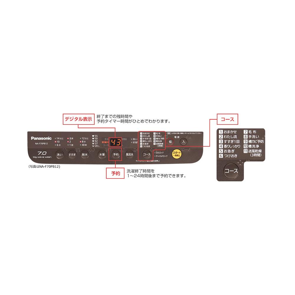 Panasonic 縦型洗濯機 (洗濯5kg) 洗濯：5kg Panasonic / パナソニック