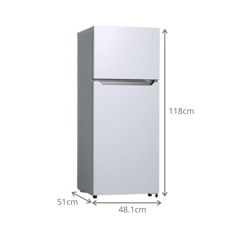 Hisense 120L 2ドア冷凍・冷蔵庫 120L Hisense / ハイセンスの Hisense 120L 2ドア冷凍・冷蔵庫 120L Hisense / ハイセンスの