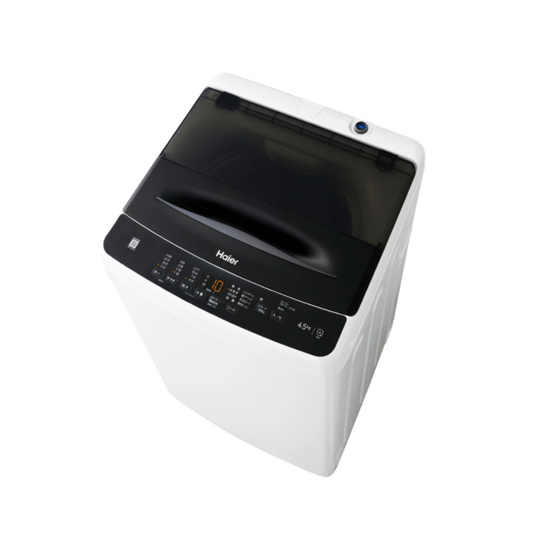 Amazon | ハイアール(Haier) JW-HS45C(W)ホワイト 洗濯容量4.5kg全自動洗濯機 槽風乾燥2キロ 一人暮らし ステンレス槽  ボディ幅52.6センチ トップクラス節水 | Haier | 洗濯機 通販