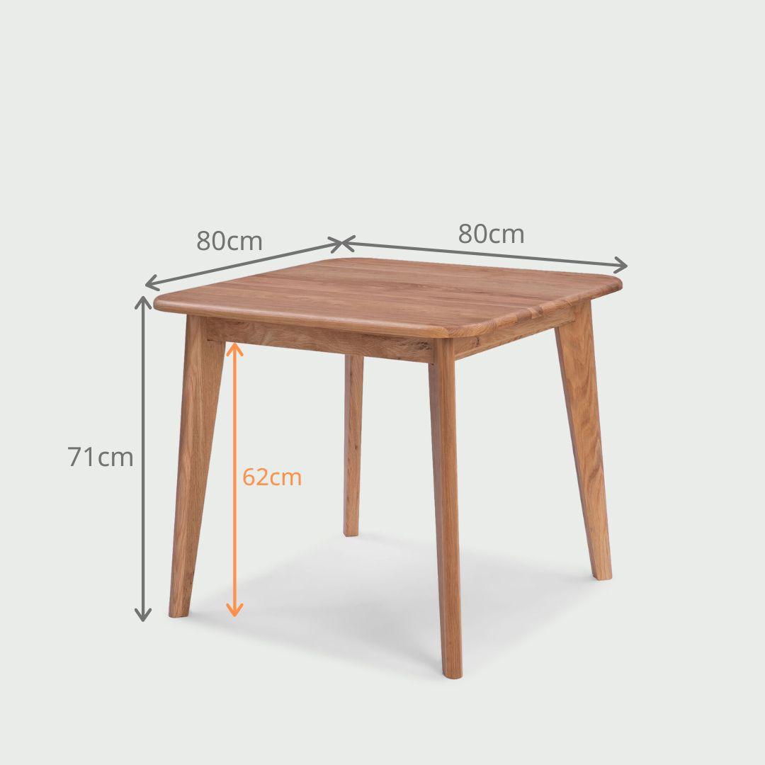 バレーナダイニングテーブル W80×D80×H71cm sekikagu / 関家具の 