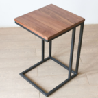 素材を活かした鉄脚サイドテーブル W41×D38×H61cmのレンタル・サブスク 