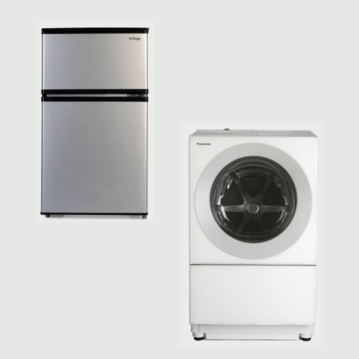 【CLAS SET】コンパクトサイズのドラム式洗濯機＆冷凍・冷蔵庫セット