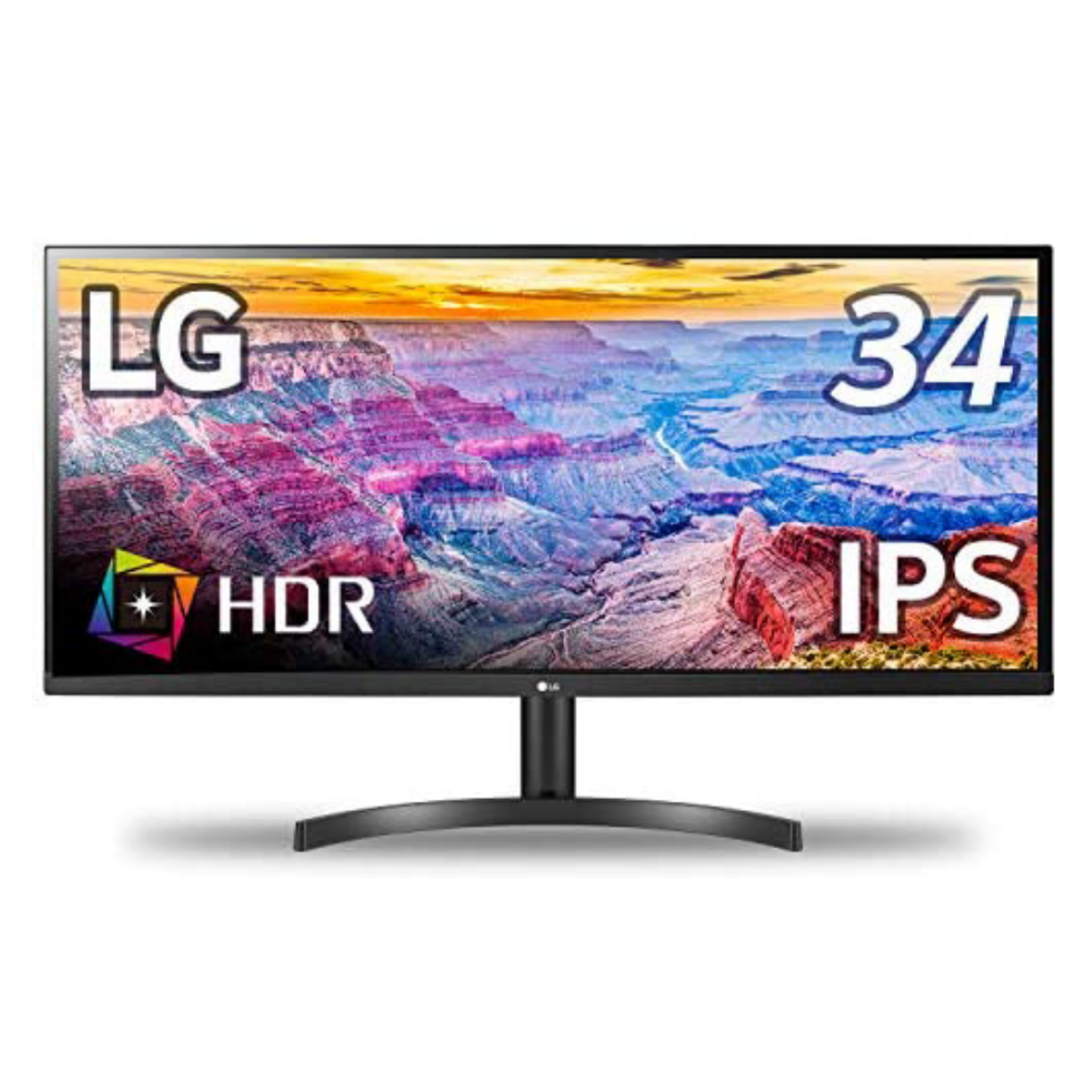 美品】LG ウルトラワイドモニター 34インチ 34UM58-P - ディスプレイ