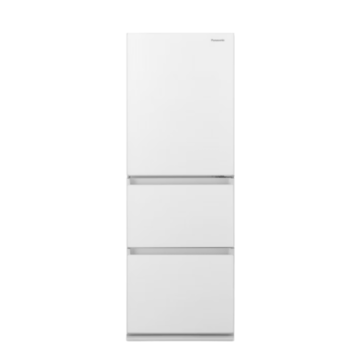 Panasonic 335L 3ドア冷凍・冷蔵庫　フルフラットガラスドアタイプ